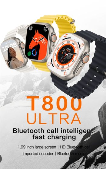 T800 Ultra smart watch Waterproof-Black