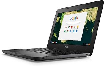 كمبيوتر محمول Chromebook 3180 (2017) بشاشة مقاس 11.6 بوصة، ومعالج Intel Celeron N3060/الجيل الثالث/ذاكرة وصول عشوائي سعة 4 جيجابايت/محرك أقراص SSD سعة 16 جيجابايت/بطاقة رسومات Intel HD سعة 256 ميجابايت 400 إنجليزي أسود.