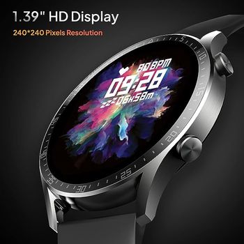 Fire-Boltt Talk 2 Pro Bluetooth Calling Smartwatch, 1.39" TFT Display with Dual Button, Hands On Voice Assistance, 120 Sports Modes, in Built Mic & Speaker with IP68 Rating (Black)