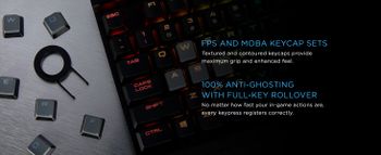 CORSAIR K70 RGB MK.2 RAPIDFIRE Mechanical Gaming Keyboard - USB Passthrough & Media Controls - Fastest & Linear - Cherry MX Speed - RGB LED Backlit