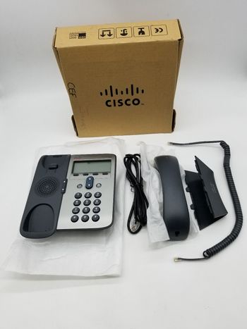 سيسكو cp-7911g VoIP phone POE IP business   شاشة الهاتف 7900 series - 2 x RJ-45 10/100 base TX