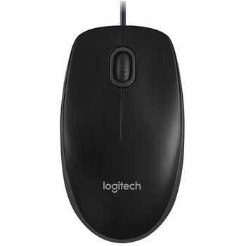 Logitech Combo Mk120 Corded Keyboard & Mouse Combo (920-002565) Black