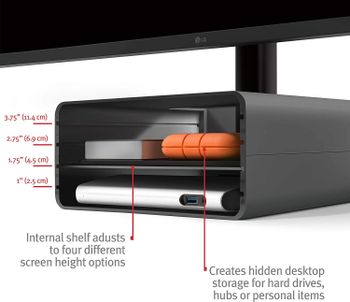 Twelve South - HiRise Pro for iMac and Display - Gunmetal