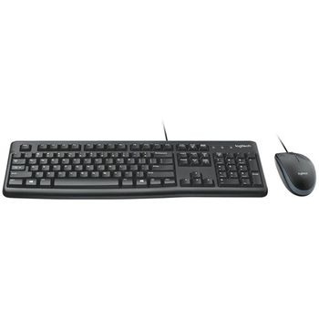 Logitech Combo Mk120 Corded Keyboard & Mouse Combo (920-002565) Black