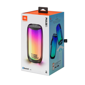 JBL Pulse 5 Portable Bluetooth Speaker with Dazzling Lights Original Pro Sound - Black