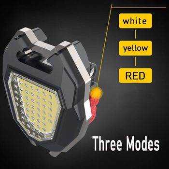 Multifunctional Magnetic Emergency Mini Portable Super Bright LED Keychain COB Light