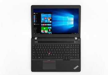 كمبيوتر محمول Lenovo ThinkPad E570 مقاس 15.6 بوصة عالي الأداء للأعمال، ومحرك أقراص SSD سعة 256 جيجابايت، ومعالج Intel Core i5 (الجيل السابع) بسرعة 2.50 جيجاهرتز، وذاكرة وصول عشوائي 8 جيجابايت، وبطاقة رسومات Intel HD 620