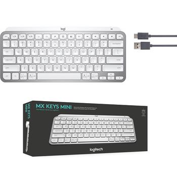 Logitech Keys Mini MX Wireless Keyboard (920-010473) Pale Gray