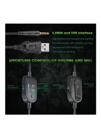 K8 Wired Over-Ear Gaming Headphone With Microphone