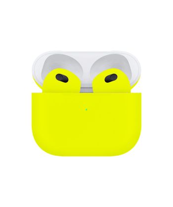 Apple Airpods (3rd Generation) Customized By Caviar Matte Neon Yellow