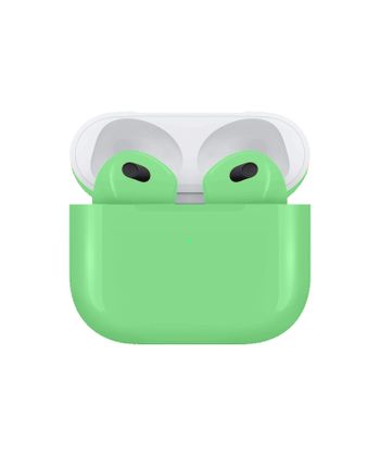 Apple Airpods (3rd Generation) Customized By Caviar Glossy Mint Green