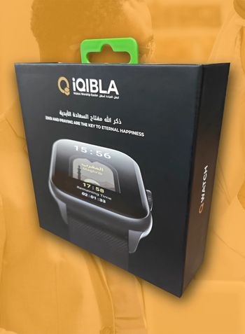 iQibla QWatch S2، ساعة القرآن الكريم 1.83 بوصة بلوتوث مكالمة هاتفية ساعة ذكية-متعددة الألوان