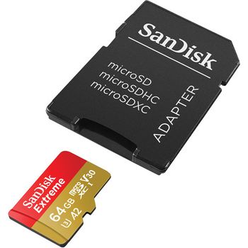 Sandisk Micro SD Memory Card Extreme With Adapter 170MB/S 64GB