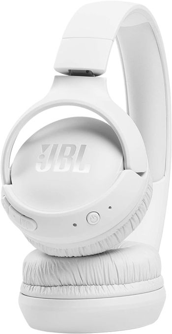 JBL Tune 510BT Wireless On Ear Headphones Pure Bass Sound, 40H Battery - White