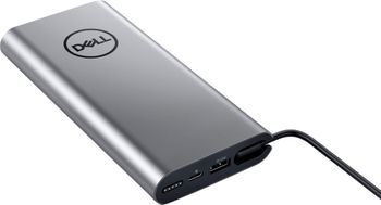 Dell - 65W USB-C Notebook Power Bank Plus for most Type-C laptops and most USB-A devices - PW7018LC - Silver