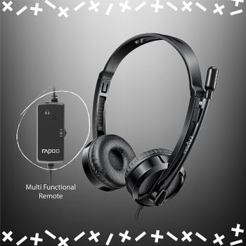 RAPOO H120 USB STEREO HEADSET WIRED