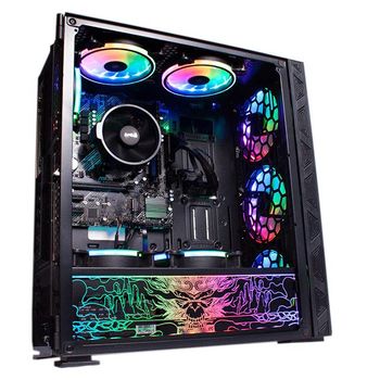 Gaming PC- Case-NeonZilla,  Processor - i5 12400F Board - H61OMK, Ram - 16GB 3200MHZ DDR4  NVME - 1TB  GPU - RTX 3050  PSU - 500W 80+ BRONZE OS - WINDOWS 11  Cooling - 240mm Liquid Cooler- Black