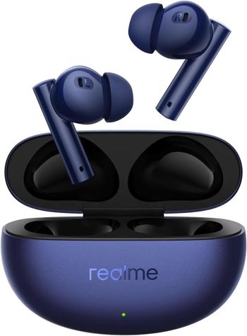 realme Buds Air 5 Wireless Earbuds with 50dB Active Noise Cancellation, 12.4mm Dynamic Bass Driver, 38 Hours Battery Life, and Touch Controls - Deep Sea Blue