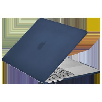 Case-mate Snap-On Apple Macbook Pro 13" 2020 Case - Transparent Hardshell cover Impact & Scratch Protection, See-Through Apple Logo w/ Keyboard Cover (US & UK Layout) - Navy Blue