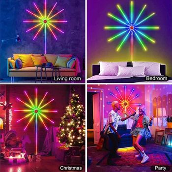 5V USB App Smart Control IC LED RGB Fireworks Lights