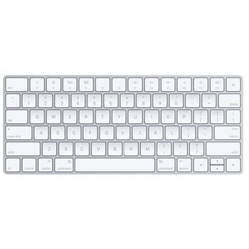 لوحة مفاتيح Apple Magic Keyboard اتصال لاسلكي بالبلوتوث ومتوافقة مع Mac (MLA22LL / A) فضي