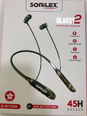 شريط حول الرقبة لاسلكي SL-BT132 SONILEX MILITARY GREEN