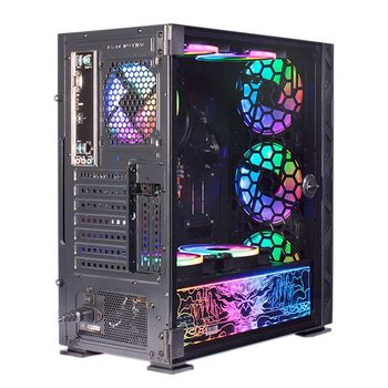 Gaming PC- Case-NeonZilla,  Processor - i5 12400F Board - H61OMK, Ram - 16GB 3200MHZ DDR4  NVME - 1TB  GPU - RTX 3050  PSU - 500W 80+ BRONZE OS - WINDOWS 11  Cooling - 240mm Liquid Cooler- Black