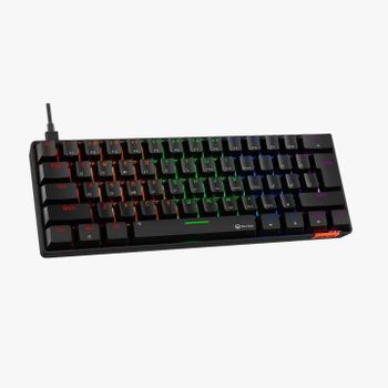 MK005 Hotswap 60 مخصص RGB بإضاءة خلفية صغيرة 61 مفتاحًا 60% لوحة مفاتيح ميكانيكية للألعاب للكمبيوتر