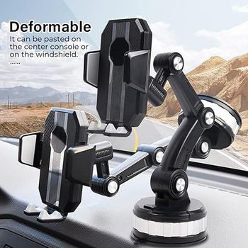 Super Adsorption Phone Holder, Phone Mount for Car Center Console, Hands-Free Universal On-Board Suck Support Clamp Bracket for Car Dashboard Windshield Mount