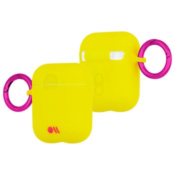 Case-Mate - AirPods Hook Ups Case & Neck Strap Lemon Lime Yellow