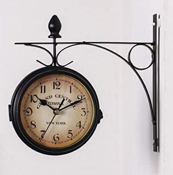 European Style Double Sided Vintage Wall Clock | Home Décor