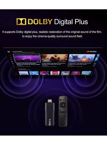 Android TV Stick 4K Ultra HD Streaming Device, TV Stick TV Box Android 4K with Remote Control