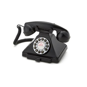 GPO Retro - 200 Rotary Hotel Phone Carrington Black