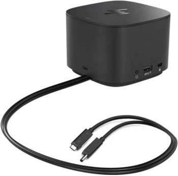 HP Thunderbolt Dock 230W G2, HSN-IX01 Docking Station with Combo Cable & Power Adapter - Black