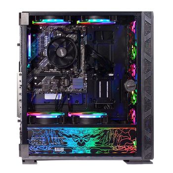 Gaming PC- Case-NeonZilla,  Processor - i5 12400F Board - H61OMK, Ram - 16GB 3200MHZ DDR4  NVME - 1TB  GPU - RTX 3050  PSU - 500W 80+ BRONZE OS - WINDOWS 11  Cooling - 240mm Liquid Cooler- Black