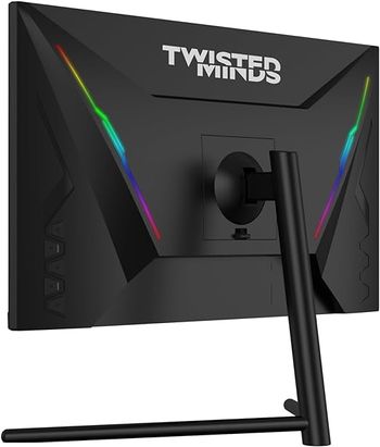 Twisted Minds 27 Inch Flat Gaming Monitor, 2k QHD 2560 x 1440, 0.5ms Response Time, HDR, 165Hz Refresh Rate, Fast IPS And GSync Supported, Experience Smooth, Blur-Free Gaming, HDMI 2.1, Black