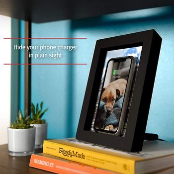 Twelve South - PowerPic Wireless Charging Photoframe Black