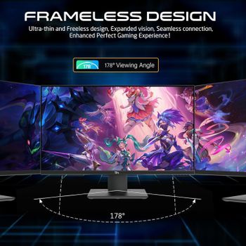 Twisted Minds 32 Curved Gaming Monitor, FHD Resolution 1920 x 1080, HDR,180Hz RefreshRate,VA,1ms Response Time, Experience Smooth, Blur-Free Gaming, HDMI2.0 Gaming Monitor