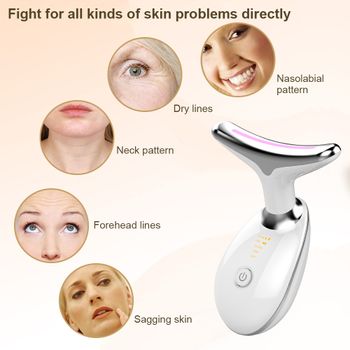 1PC Lifting And Tightening Household Electric Massage Beauty Instrument Neck Facial Wrinkle Removal Advanced Skin Care Tools White