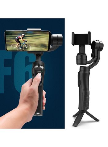 Handheld 3-axis Gimbal Stabilizer Compatible with All Brands of Smartphones for VLOGGING-FILMING, Multipurpose-Black