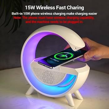 Wireless Charging Table Lamp Bluetooth Speaker BT2301 Intelligent Atmosphere RGB Light Bluetooth Speaker