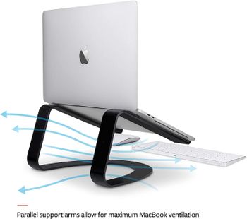 Twelve South - Curve Desktop Stand for MacBook - Black