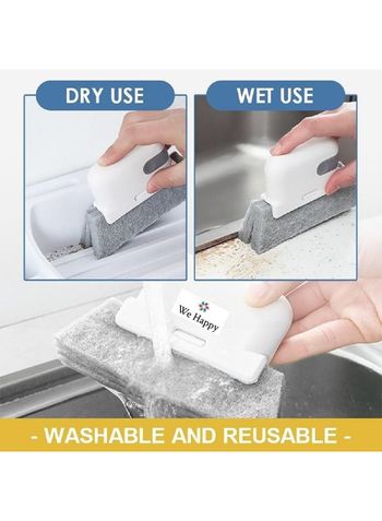 Window Groove Cleaning Brush Effortless Cleaning for Window Frames, Door Tracks, and Tight Spaces