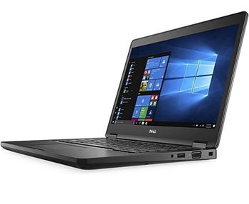 Dell Latitude 5480 Laptop, Intel Core i5-6th Gen 8GB DDR4 RAM 256GB SSD, 14.1 inch Display, Windows 10 Pro, ENG - KB, Black