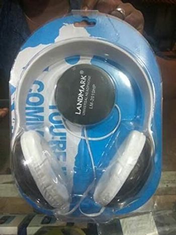 HEADPHONE W/MIC WIRED LM-2010HP LANDMARK(BLUE)