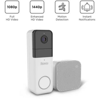 Roku Wire-Free Video Doorbell & Chime Se (DB1000R)