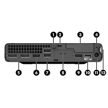 HP ProDesk 600 G6 Desktop Mini PC / Core i3-10110U | Ram 8GB | SSD 256GB | Wired Keyboard, Mouse | Windows 10 Pro