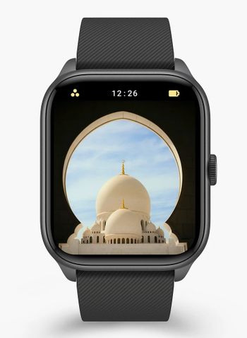 iQibla QWatch S2، ساعة القرآن الكريم 1.83 بوصة بلوتوث مكالمة هاتفية ساعة ذكية-متعددة الألوان