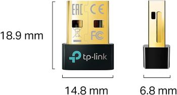 TP-Link UB500 Nano USB Bluetooth 5.0 Adapter for Multiple Devices, Long Range Bluetooth Dongle/Receiver for Windows 10/8.1/8/7, Plug and Play