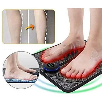 Foot Massager Machine, EMS Leg Reshaping Foot Massager, Folding Portable Foot Electric Stimulator Massage Mat, Super Thigh Fat Burner Thigh Shaper Pad for Women/Men